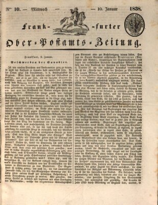 Frankfurter Ober-Post-Amts-Zeitung Mittwoch 10. Januar 1838