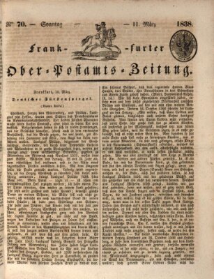 Frankfurter Ober-Post-Amts-Zeitung Sonntag 11. März 1838