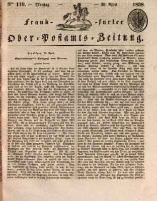 Frankfurter Ober-Post-Amts-Zeitung Montag 30. April 1838