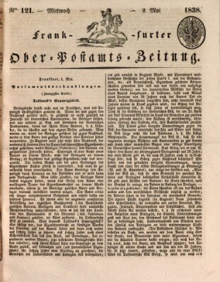 Frankfurter Ober-Post-Amts-Zeitung Mittwoch 2. Mai 1838