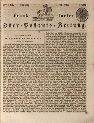 Frankfurter Ober-Post-Amts-Zeitung Sonntag 27. Mai 1838