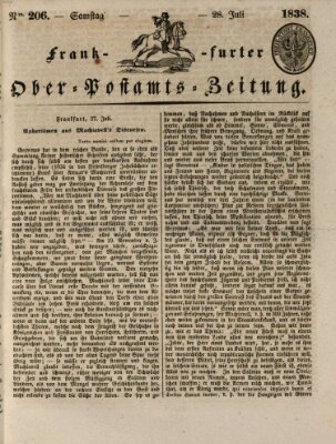 Frankfurter Ober-Post-Amts-Zeitung Samstag 28. Juli 1838