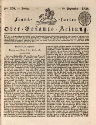 Frankfurter Ober-Post-Amts-Zeitung Freitag 28. September 1838