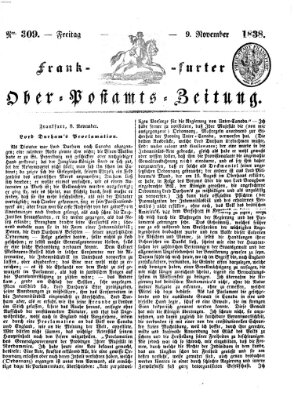 Frankfurter Ober-Post-Amts-Zeitung Freitag 9. November 1838