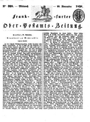 Frankfurter Ober-Post-Amts-Zeitung Mittwoch 28. November 1838