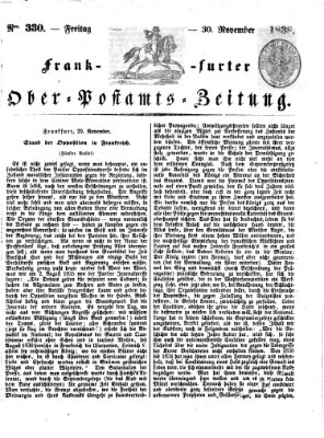 Frankfurter Ober-Post-Amts-Zeitung Freitag 30. November 1838