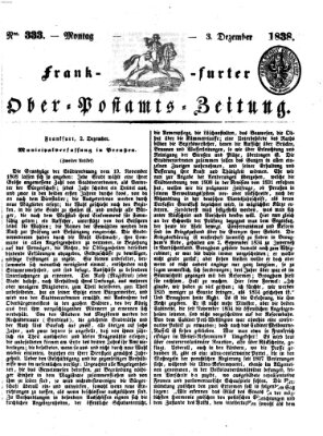 Frankfurter Ober-Post-Amts-Zeitung Montag 3. Dezember 1838