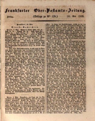 Frankfurter Ober-Post-Amts-Zeitung Freitag 10. Mai 1839