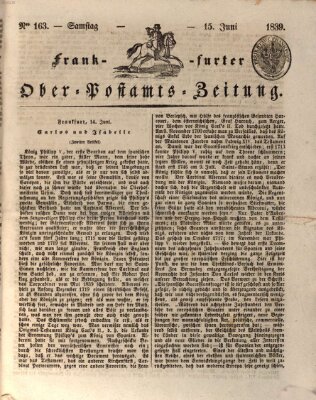 Frankfurter Ober-Post-Amts-Zeitung Samstag 15. Juni 1839