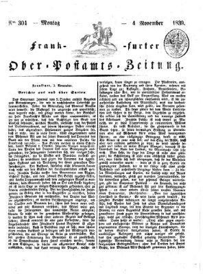 Frankfurter Ober-Post-Amts-Zeitung Montag 4. November 1839