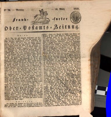 Frankfurter Ober-Post-Amts-Zeitung Montag 16. März 1840