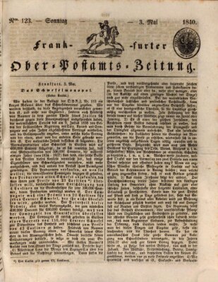 Frankfurter Ober-Post-Amts-Zeitung Sonntag 3. Mai 1840