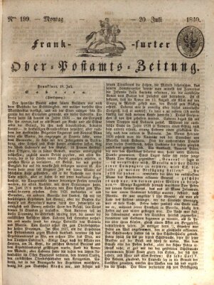 Frankfurter Ober-Post-Amts-Zeitung Montag 20. Juli 1840