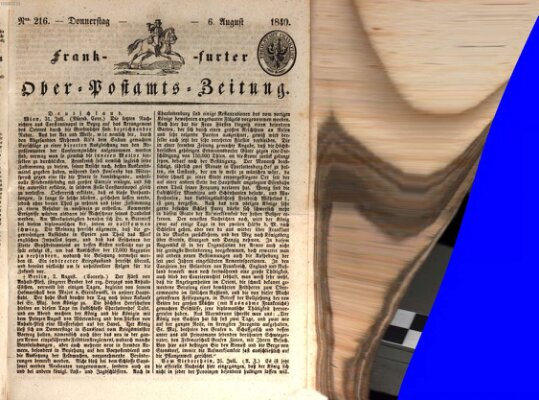 Frankfurter Ober-Post-Amts-Zeitung Donnerstag 6. August 1840