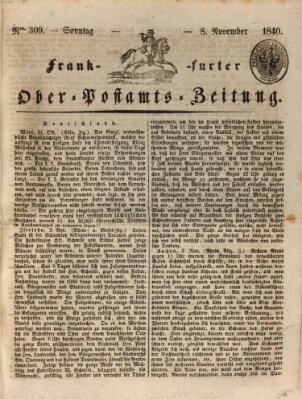 Frankfurter Ober-Post-Amts-Zeitung Sonntag 8. November 1840