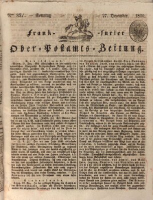 Frankfurter Ober-Post-Amts-Zeitung Sonntag 27. Dezember 1840