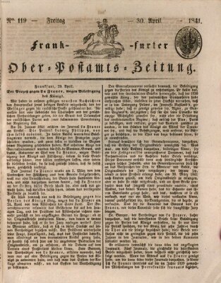 Frankfurter Ober-Post-Amts-Zeitung Freitag 30. April 1841