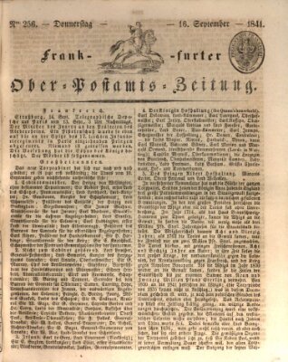 Frankfurter Ober-Post-Amts-Zeitung Donnerstag 16. September 1841