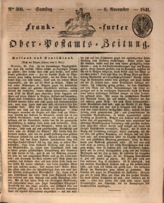 Frankfurter Ober-Post-Amts-Zeitung Samstag 6. November 1841