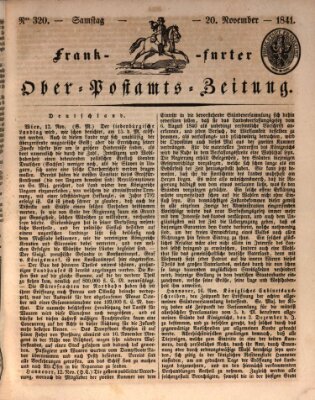 Frankfurter Ober-Post-Amts-Zeitung Samstag 20. November 1841