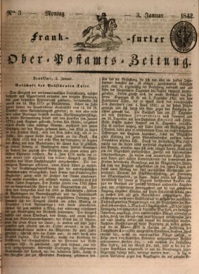 Frankfurter Ober-Post-Amts-Zeitung Montag 3. Januar 1842