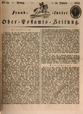 Frankfurter Ober-Post-Amts-Zeitung Freitag 14. Januar 1842