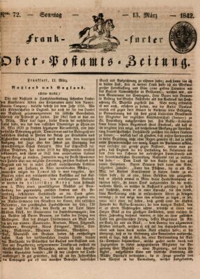 Frankfurter Ober-Post-Amts-Zeitung Sonntag 13. März 1842