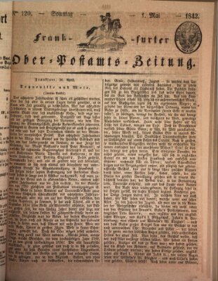 Frankfurter Ober-Post-Amts-Zeitung Sonntag 1. Mai 1842