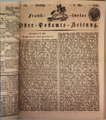 Frankfurter Ober-Post-Amts-Zeitung Samstag 21. Mai 1842