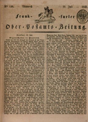 Frankfurter Ober-Post-Amts-Zeitung Mittwoch 20. Juli 1842