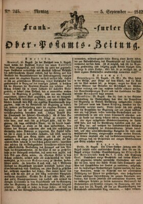 Frankfurter Ober-Post-Amts-Zeitung Montag 5. September 1842