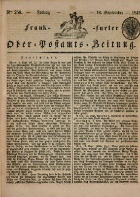 Frankfurter Ober-Post-Amts-Zeitung Freitag 16. September 1842