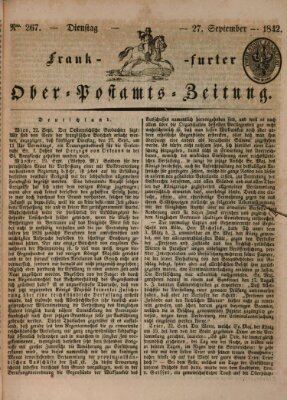 Frankfurter Ober-Post-Amts-Zeitung Dienstag 27. September 1842