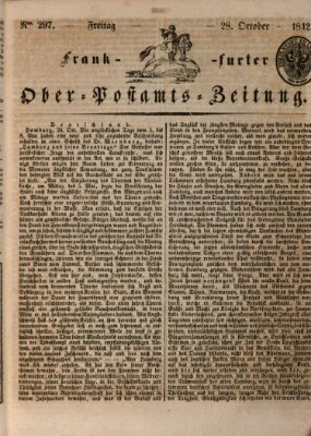 Frankfurter Ober-Post-Amts-Zeitung Freitag 28. Oktober 1842