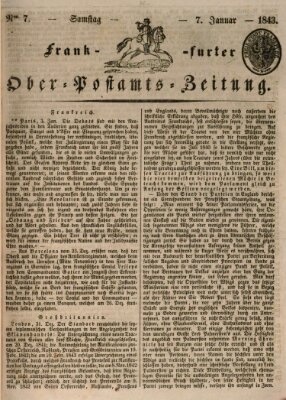 Frankfurter Ober-Post-Amts-Zeitung Samstag 7. Januar 1843