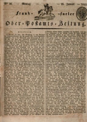 Frankfurter Ober-Post-Amts-Zeitung Montag 16. Januar 1843