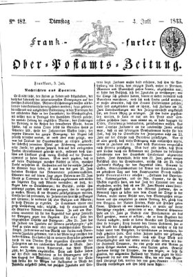Frankfurter Ober-Post-Amts-Zeitung Dienstag 4. Juli 1843