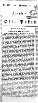 Frankfurter Ober-Post-Amts-Zeitung Mittwoch 6. Dezember 1843