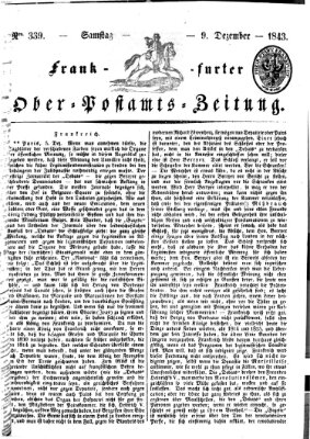 Frankfurter Ober-Post-Amts-Zeitung Samstag 9. Dezember 1843