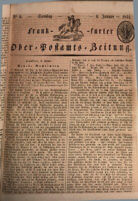 Frankfurter Ober-Post-Amts-Zeitung Samstag 6. Januar 1844