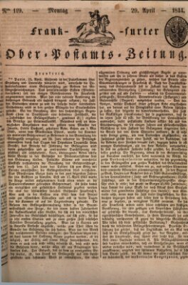 Frankfurter Ober-Post-Amts-Zeitung Montag 29. April 1844