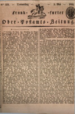 Frankfurter Ober-Post-Amts-Zeitung Donnerstag 2. Mai 1844