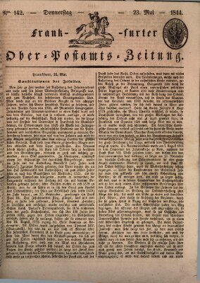 Frankfurter Ober-Post-Amts-Zeitung Donnerstag 23. Mai 1844