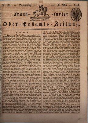 Frankfurter Ober-Post-Amts-Zeitung Donnerstag 30. Mai 1844