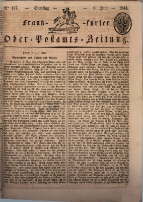 Frankfurter Ober-Post-Amts-Zeitung Samstag 8. Juni 1844