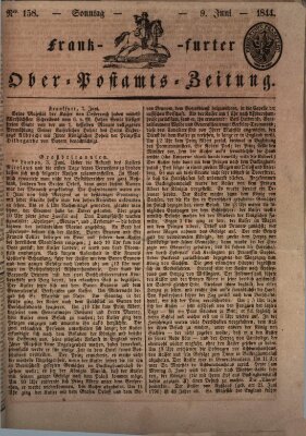 Frankfurter Ober-Post-Amts-Zeitung Sonntag 9. Juni 1844