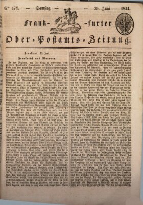 Frankfurter Ober-Post-Amts-Zeitung Samstag 29. Juni 1844