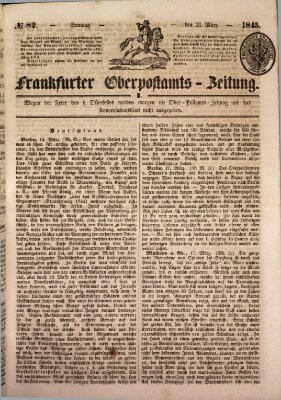 Frankfurter Ober-Post-Amts-Zeitung Sonntag 23. März 1845