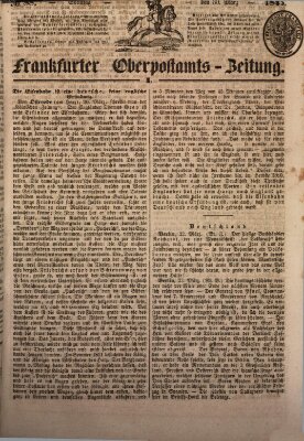 Frankfurter Ober-Post-Amts-Zeitung Sonntag 30. März 1845