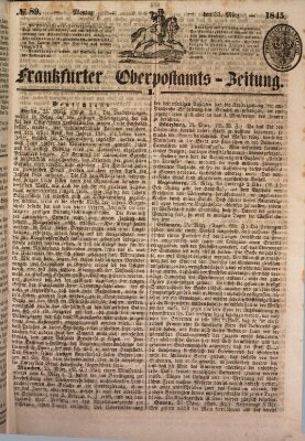 Frankfurter Ober-Post-Amts-Zeitung Montag 31. März 1845